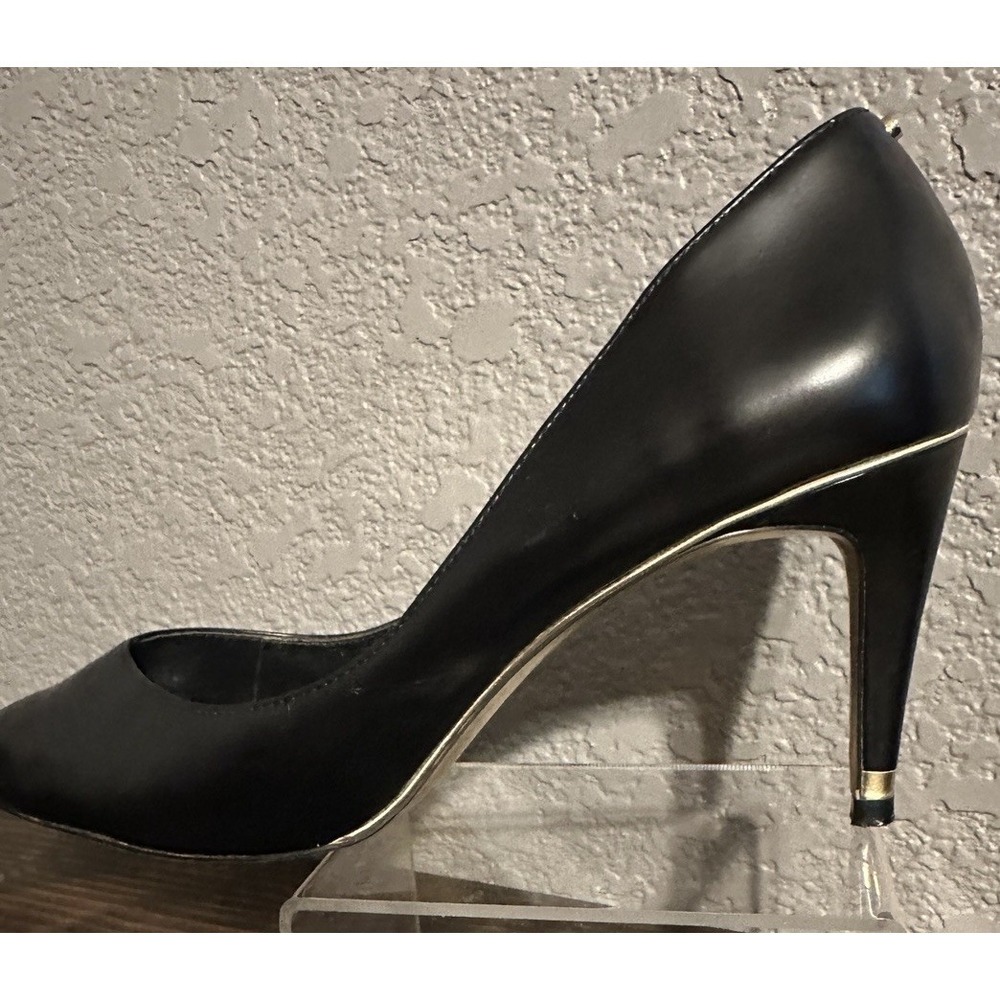 Ted Baker London US 10 Black Patent Pumps Stiletto Heels Pointed Toe Glam - Picture 7 of 16